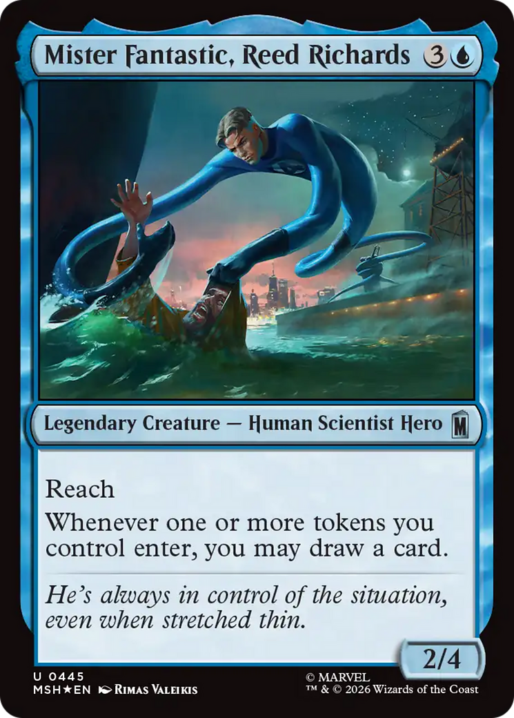 Mister Fantastic, Reed Richards (Surge Foil) [Marvel Super Heroes] | Exor Games Bridgewater