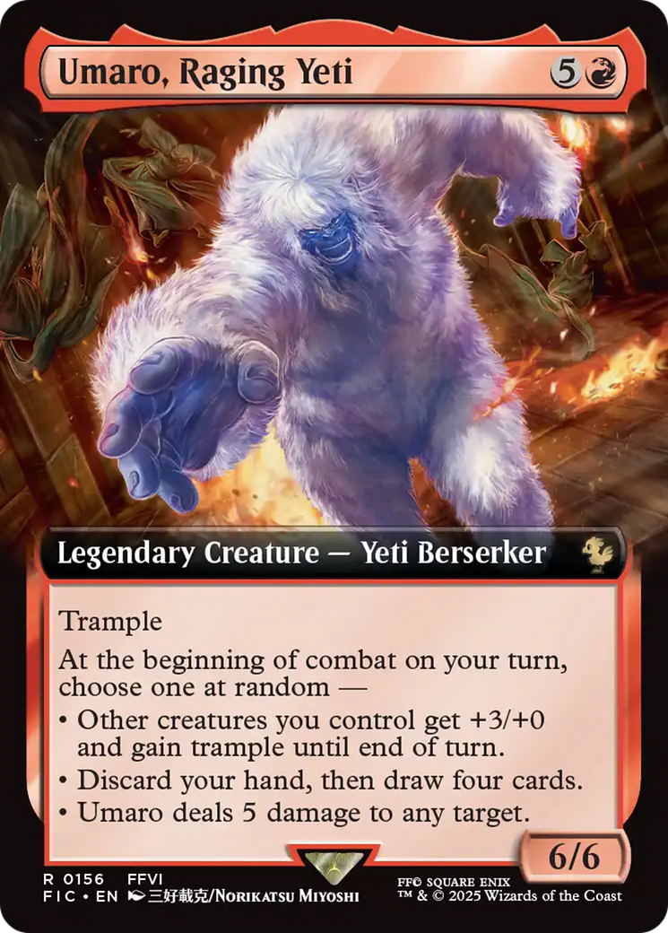 Umaro, Raging Yeti (Extended Art) [FINAL FANTASY Commander] | Exor Games Bridgewater
