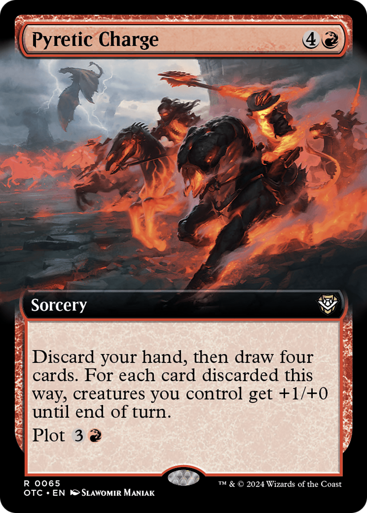 Pyretic Charge (Extended Art) [Outlaws of Thunder Junction Commander] | Exor Games Bridgewater