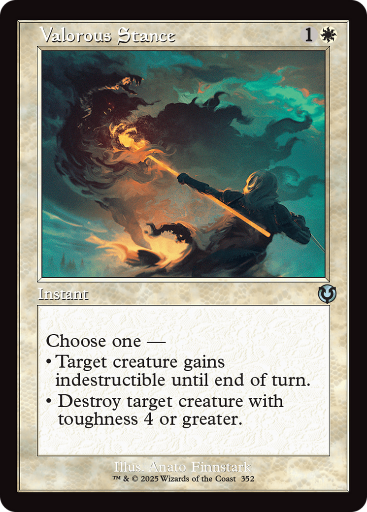 Valorous Stance (Retro Frame) [Innistrad Remastered] | Exor Games Bridgewater