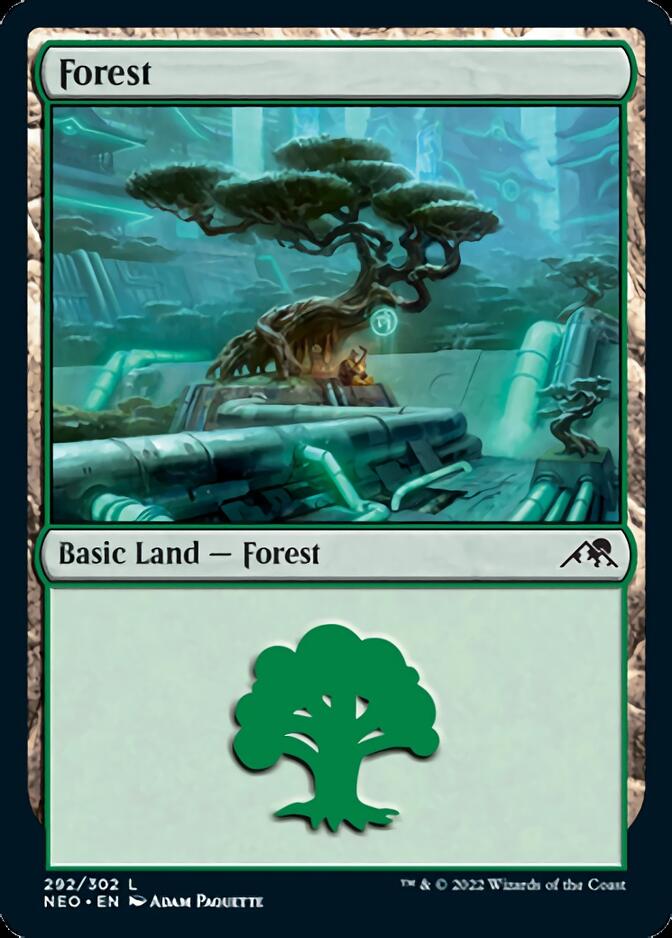 Forest (292) [Kamigawa: Neon Dynasty] | Exor Games Bridgewater