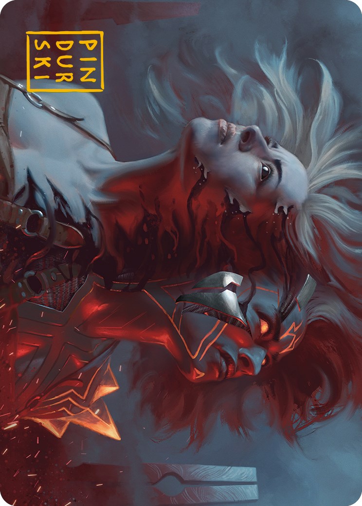 Thrill of Possibility Art Card (Gold-Stamped Signature) [Phyrexia: All Will Be One Art Series] | Exor Games Bridgewater