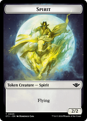Treasure // Spirit Double-Sided Token [Outlaws of Thunder Junction Tokens] | Exor Games Bridgewater