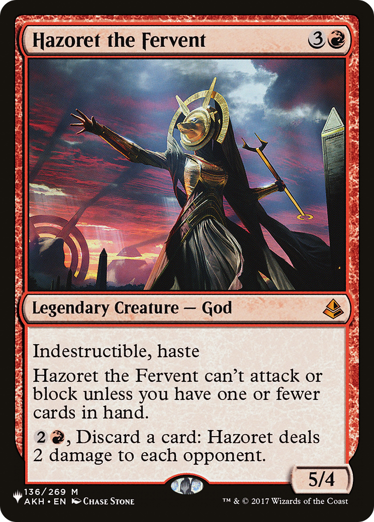 Hazoret the Fervent [The List Reprints] | Exor Games Bridgewater