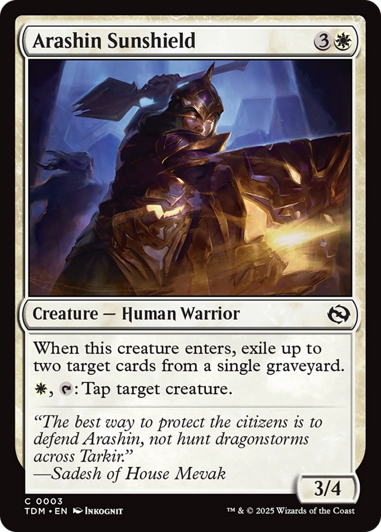 Arashin Sunshield [Tarkir: Dragonstorm] | Exor Games Bridgewater