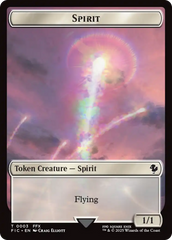 Spirit // Squid Double-Sided Token (Surge Foil) [FINAL FANTASY Commander Tokens] | Exor Games Bridgewater