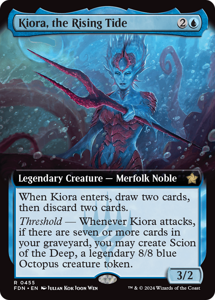 Kiora, the Rising Tide (Extended Art) [Foundations] | Exor Games Bridgewater