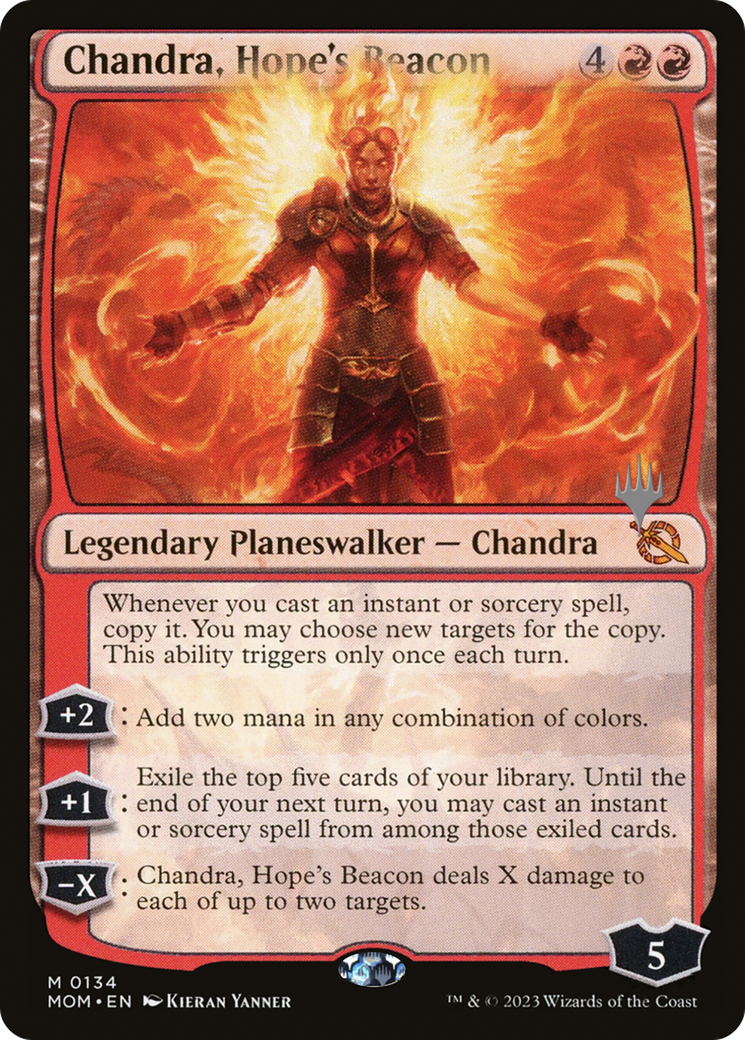 Chandra, Hope's Beacon (Promo Pack) [March of the Machine Promos] | Exor Games Bridgewater