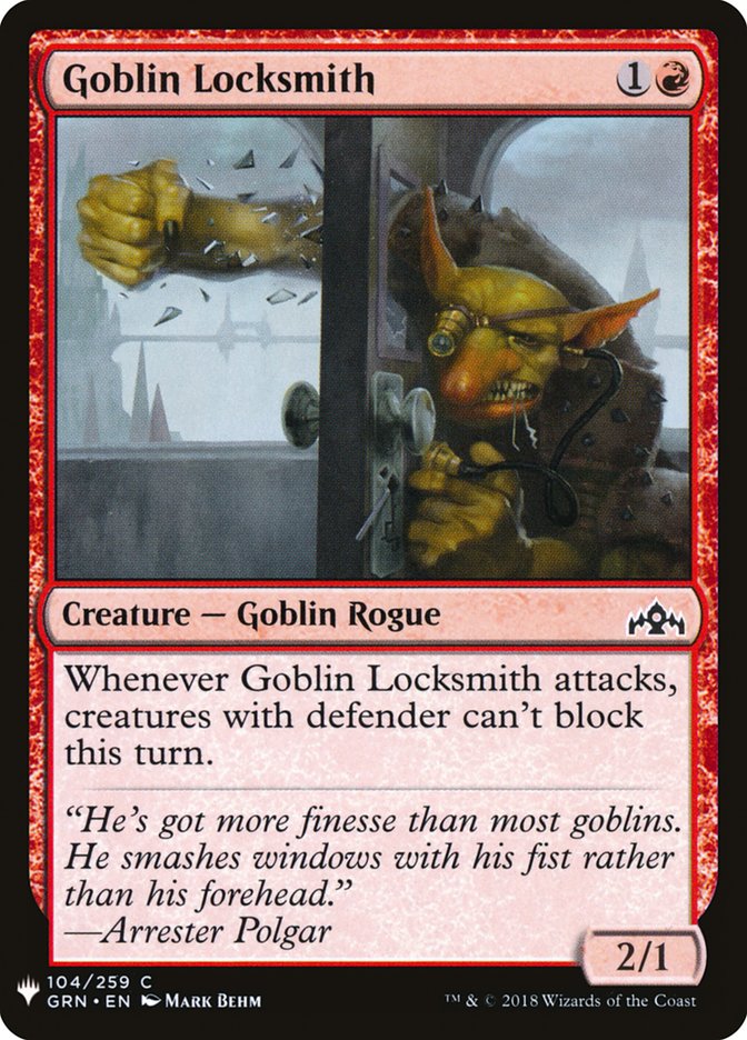 Goblin Locksmith [Mystery Booster] | Exor Games Bridgewater