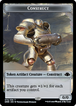 Goblin // Construct Double-Sided Token [Dominaria Remastered Tokens] | Exor Games Bridgewater