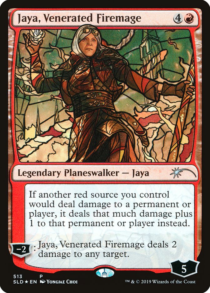 Jaya, Venerated Firemage (Stained Glass) [Secret Lair Drop Promos] | Exor Games Bridgewater