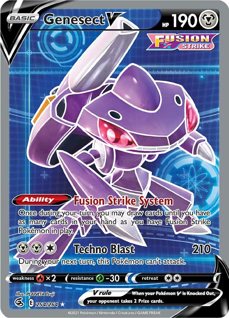 Genesect V (254/264) [Sword & Shield: Fusion Strike] | Exor Games Bridgewater