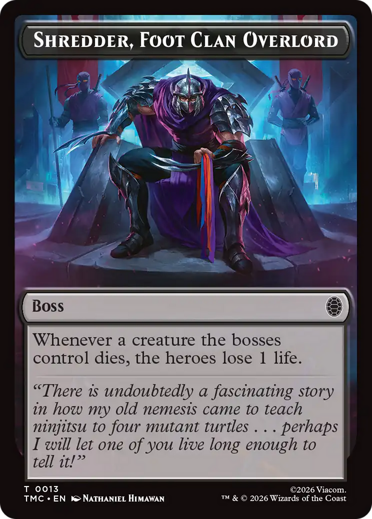 Shredder, Foot Clan Overlord [Teenage Mutant Ninja Turtles Commander Tokens] | Exor Games Bridgewater