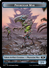 Phyrexian Myr // Knight Double-Sided Token [March of the Machine Tokens] | Exor Games Bridgewater