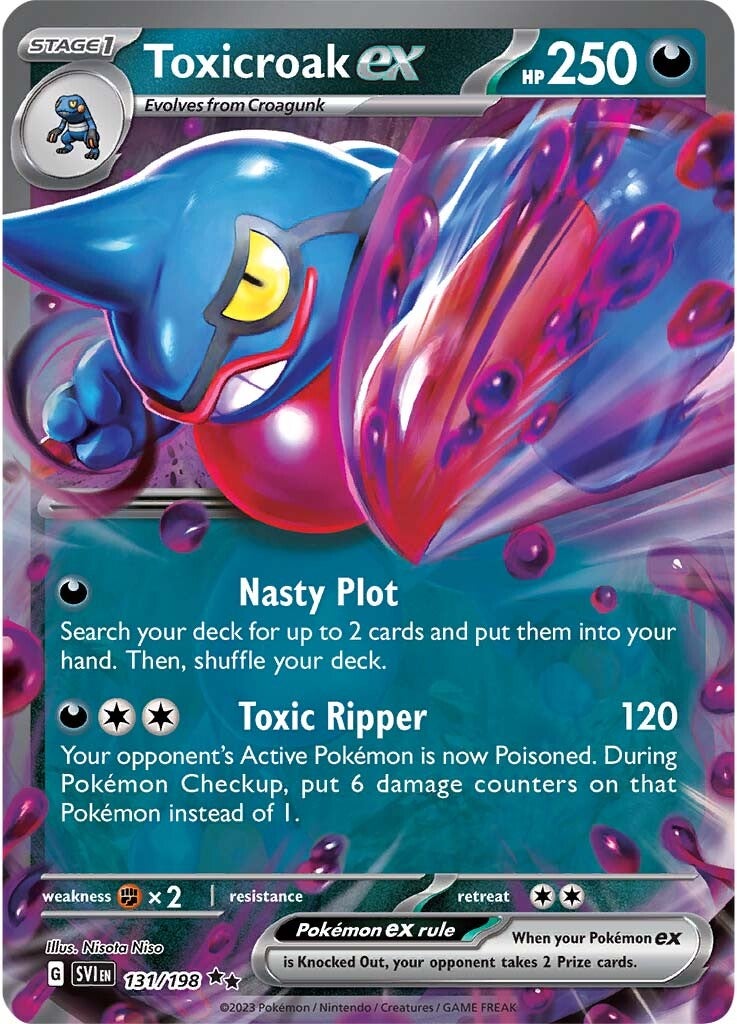 Toxicroak ex (131/198) [Scarlet & Violet: Base Set] | Exor Games Bridgewater