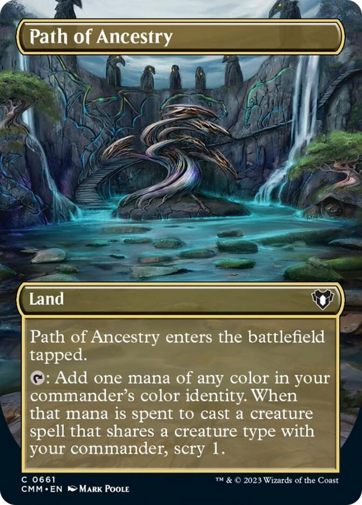 Path of Ancestry (Borderless Alternate Art) [Commander Masters] | Exor Games Bridgewater