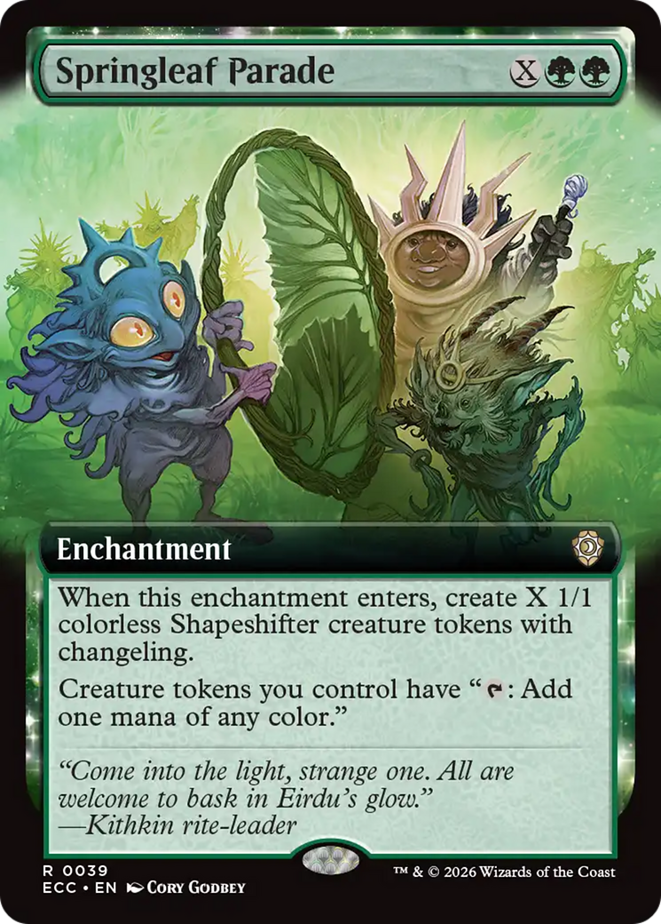Springleaf Parade (Extended Art) [Lorwyn Eclipsed Commander] | Exor Games Bridgewater