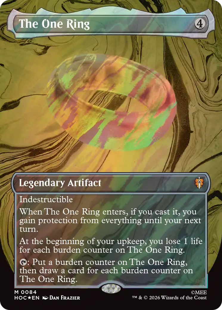 The One Ring (Borderless) (Surge Foil) [The Hobbit] | Exor Games Bridgewater