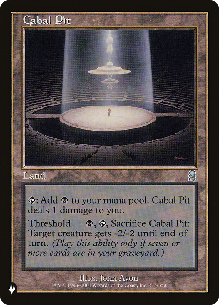 Cabal Pit [The List Reprints] | Exor Games Bridgewater