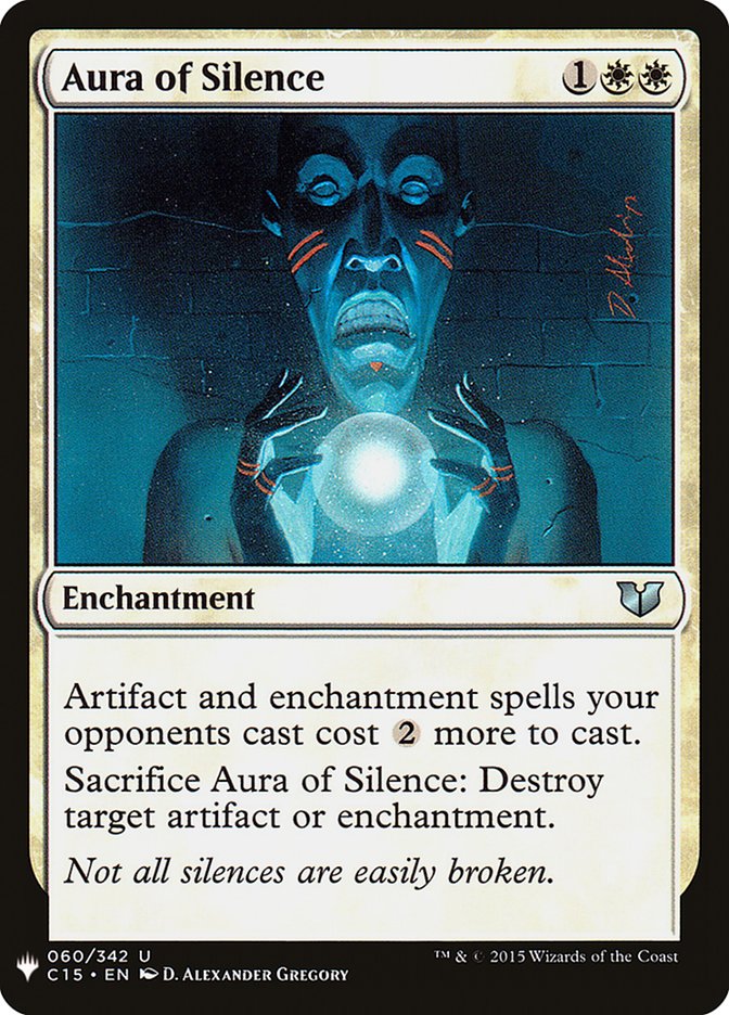 Aura of Silence [Mystery Booster] | Exor Games Bridgewater