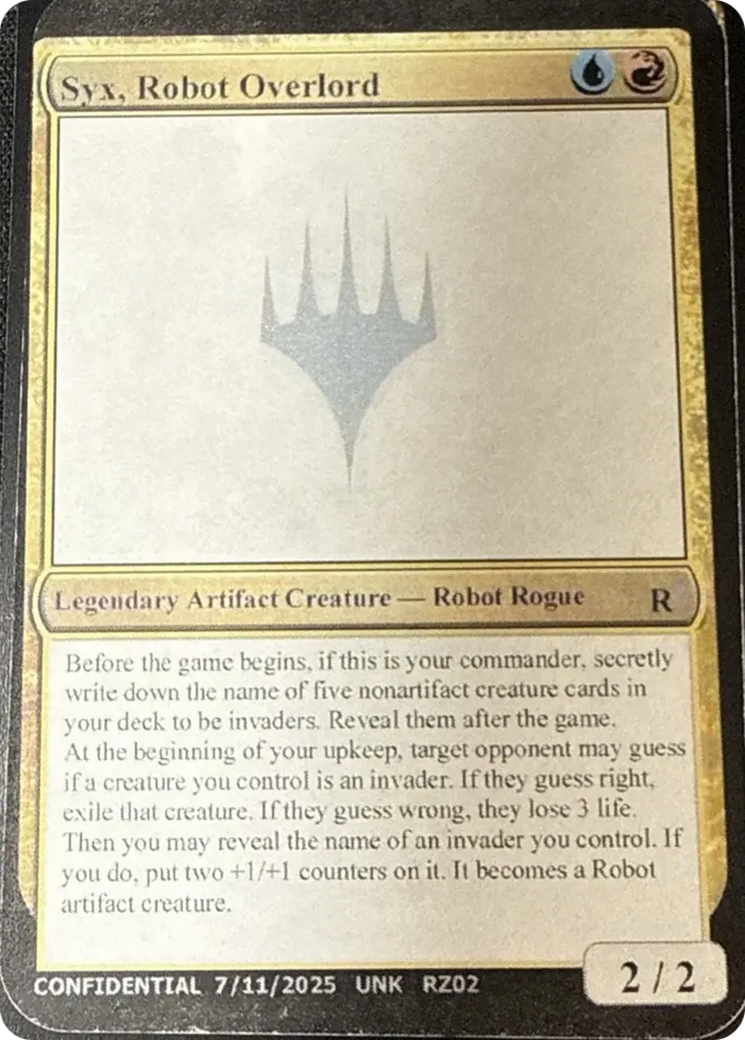 Syx, Robot Overlord [Unknown Event] | Exor Games Bridgewater