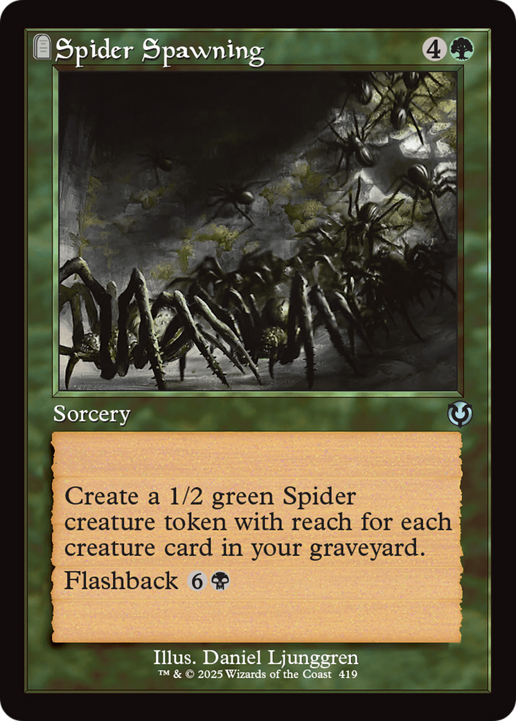 Spider Spawning (Retro Frame) [Innistrad Remastered] | Exor Games Bridgewater