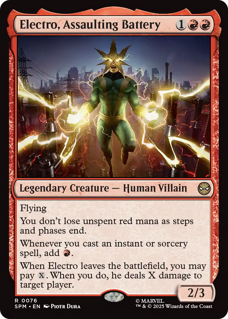 Electro, Assaulting Battery [Marvel's Spider-Man] | Exor Games Bridgewater