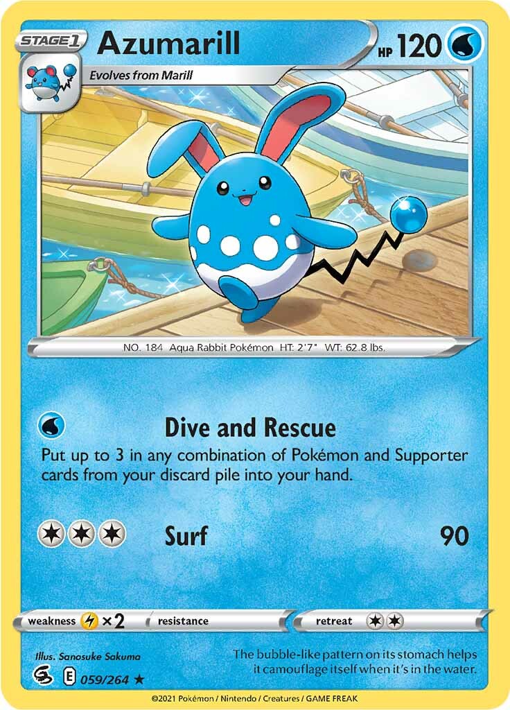 Azumarill (059/264) [Sword & Shield: Fusion Strike] | Exor Games Bridgewater