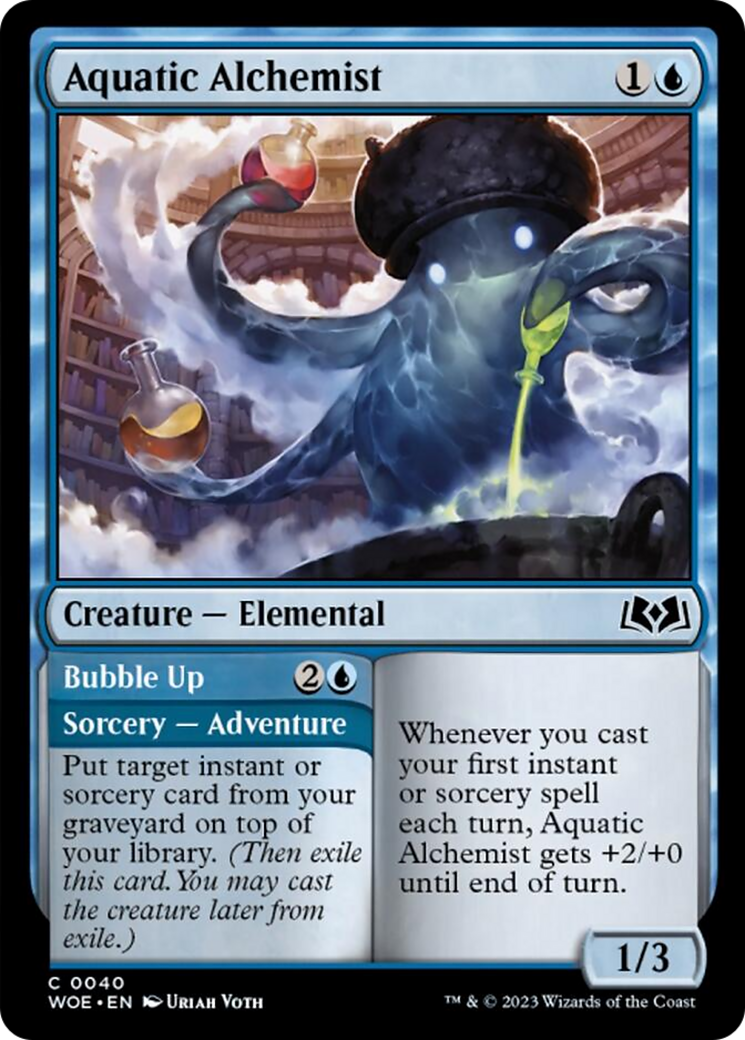 Aquatic Alchemist // Bubble Up [Wilds of Eldraine] | Exor Games Bridgewater