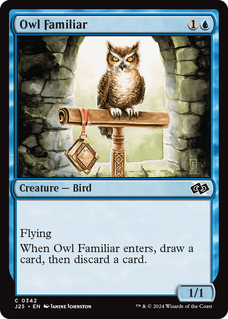 Owl Familiar [Foundations Jumpstart] | Exor Games Bridgewater