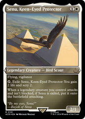 Senu, Keen-Eyed Protector (Foil Etched) [Assassin's Creed] | Exor Games Bridgewater