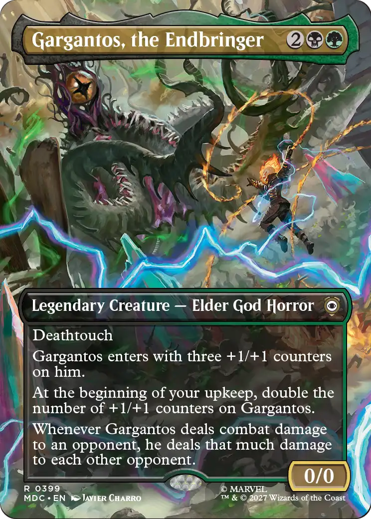 Gargantos, the Endbringer (Borderless) [Marvel: Darkhold Destiny Commander] | Exor Games Bridgewater