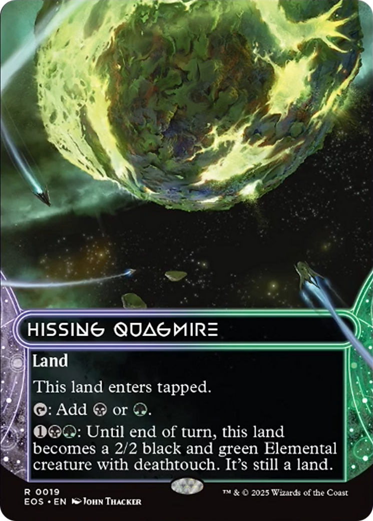 Hissing Quagmire (0019) (Borderless) [Edge of Eternities: Stellar Sights] | Exor Games Bridgewater