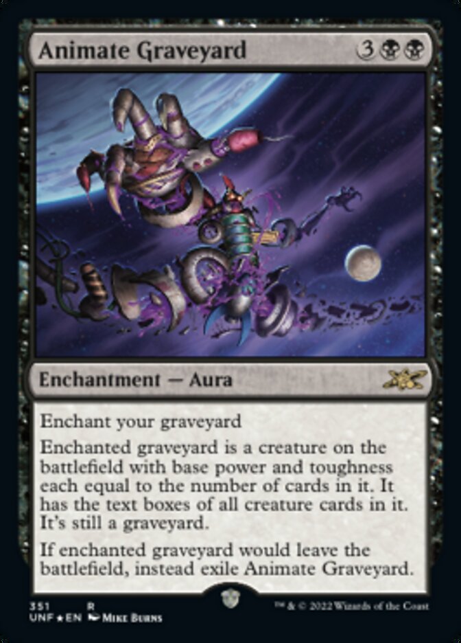 Animate Graveyard (Galaxy Foil) [Unfinity] | Exor Games Bridgewater