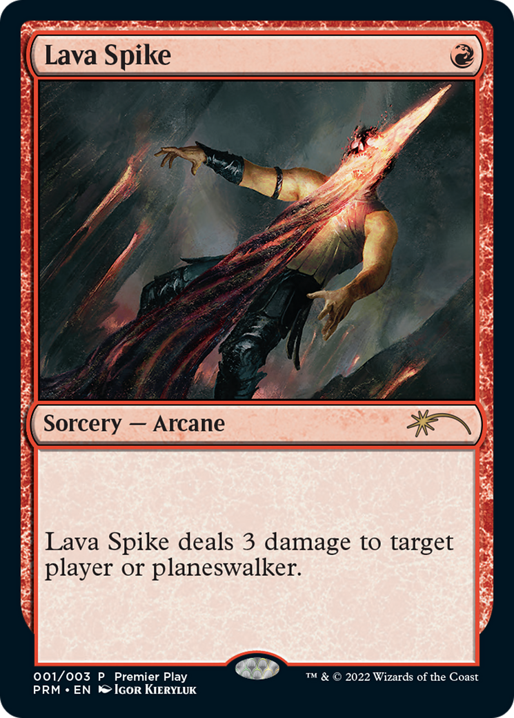 Lava Spike (Premier Play) [Pro Tour Promos] | Exor Games Bridgewater