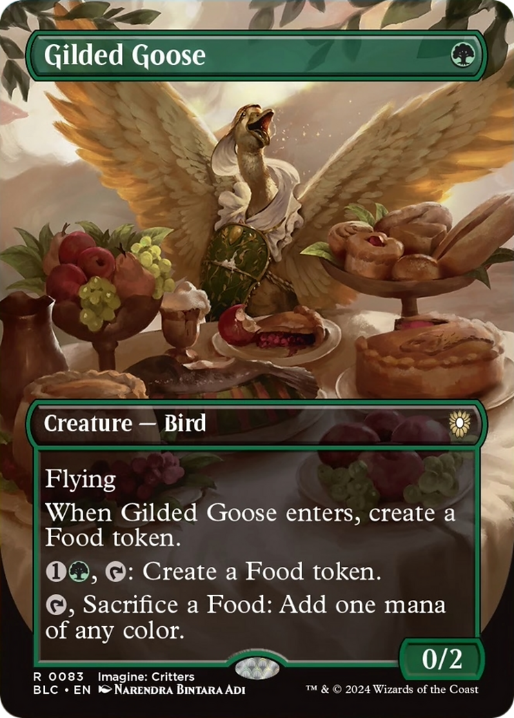 Gilded Goose (Borderless) [Bloomburrow Commander] | Exor Games Bridgewater