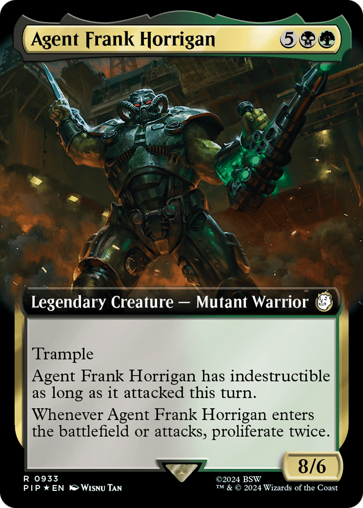 Agent Frank Horrigan (Extended Art) (Surge Foil) [Fallout] | Exor Games Bridgewater