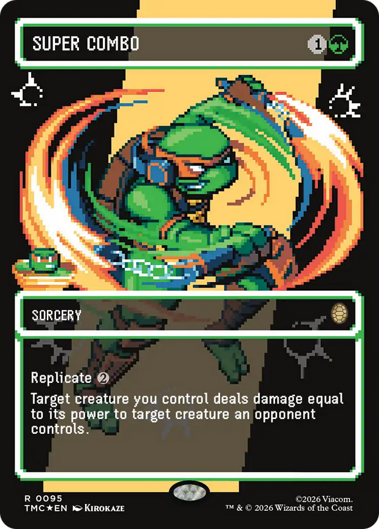 Super Combo (Borderless) (Surge Foil) [Teenage Mutant Ninja Turtles Commander] | Exor Games Bridgewater