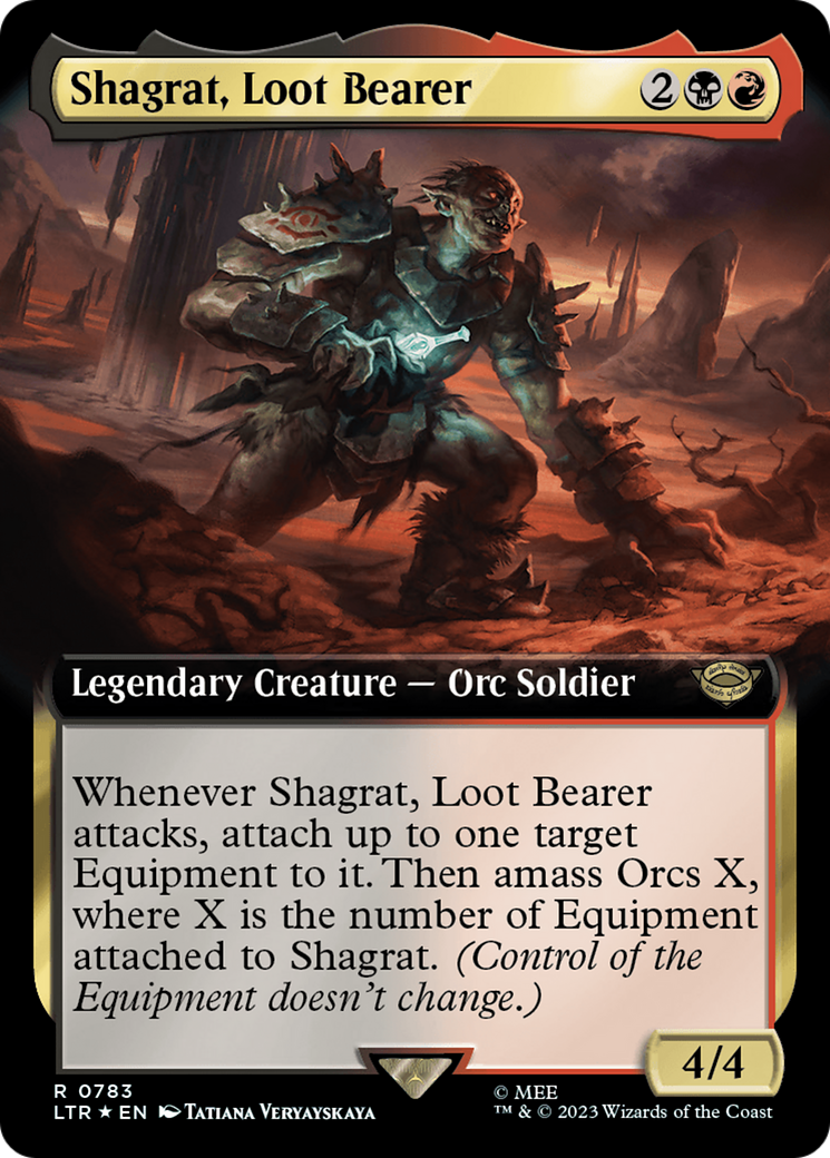 Shagrat, Loot Bearer (Extended Art) (Surge Foil) [The Lord of the Rings: Tales of Middle-Earth] | Exor Games Bridgewater