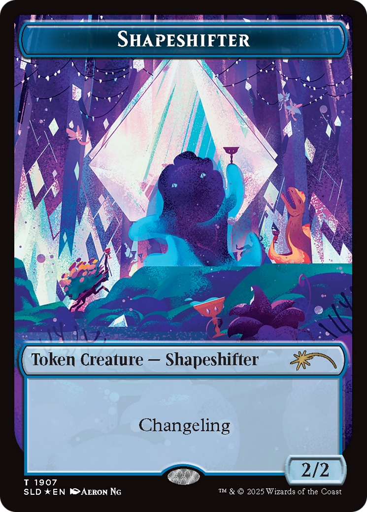 Shapeshifter Token (1907) (Double Rainbow Foil) [Secret Lair Drop Series] | Exor Games Bridgewater
