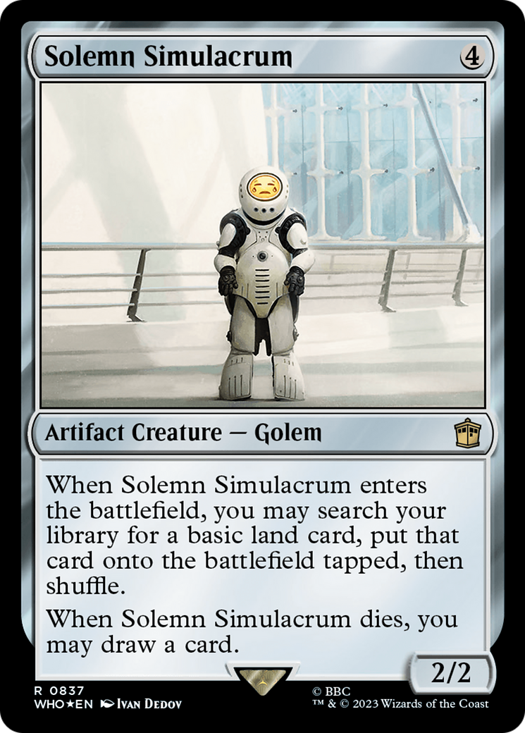 Solemn Simulacrum (Surge Foil) [Doctor Who] | Exor Games Bridgewater