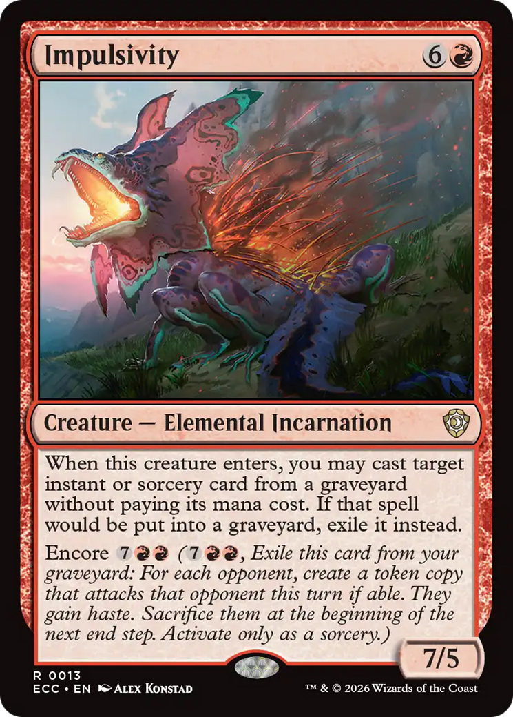 Impulsivity [Lorwyn Eclipsed Commander] | Exor Games Bridgewater