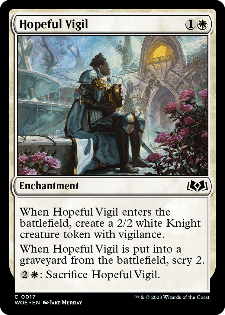 Hopeful Vigil [Wilds of Eldraine] | Exor Games Bridgewater