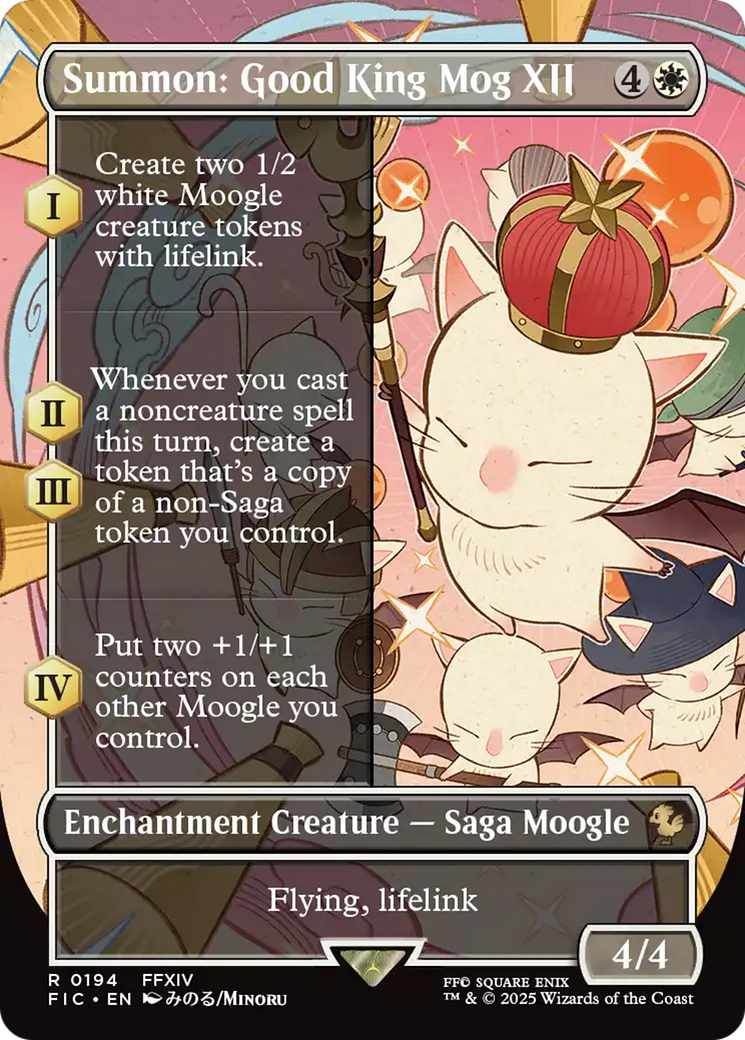 Summon: Good King Mog XII (Borderless) [FINAL FANTASY Commander] | Exor Games Bridgewater