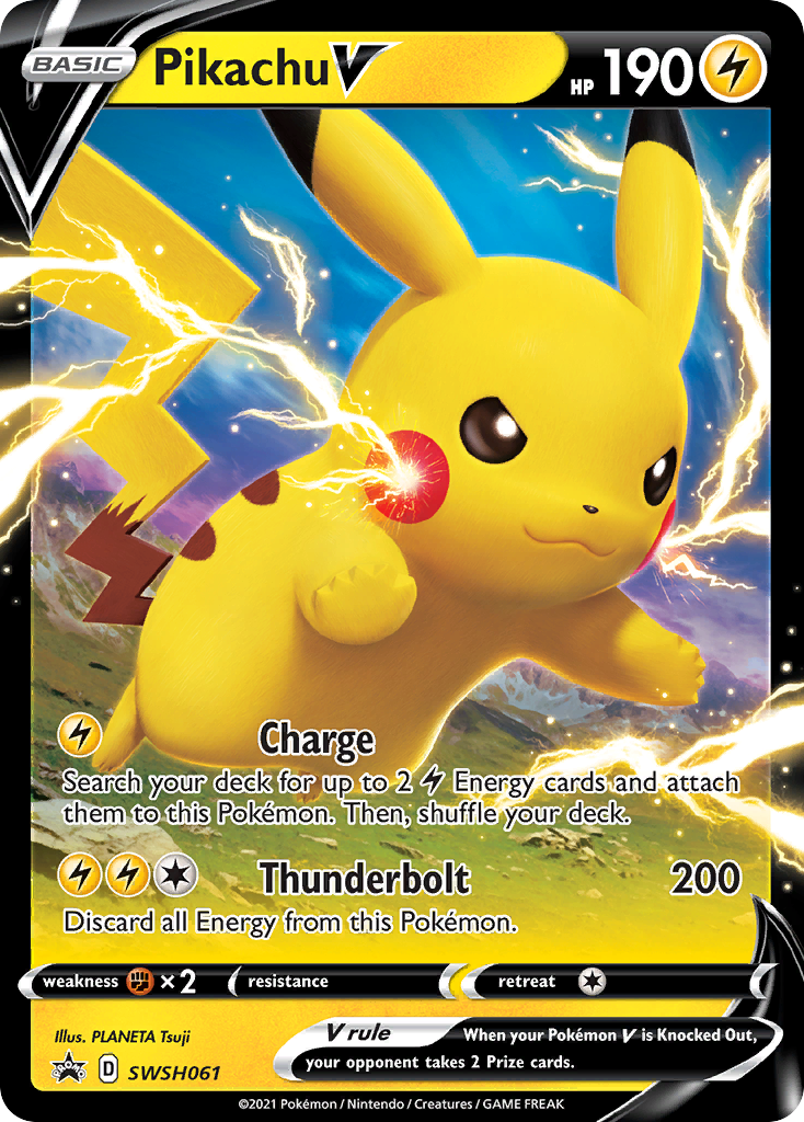 Pikachu V (SWSH061) [Sword & Shield: Black Star Promos] | Exor Games Bridgewater