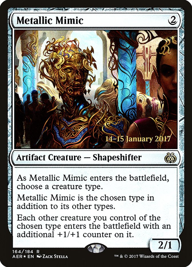 Metallic Mimic [Aether Revolt Prerelease Promos] | Exor Games Bridgewater