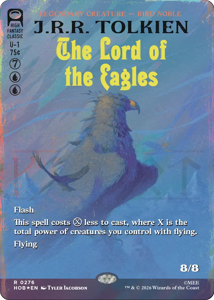 The Lord of the Eagles (Borderless) (Surge Foil) [The Hobbit] | Exor Games Bridgewater