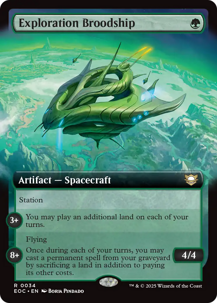 Exploration Broodship (Extended Art) [Edge of Eternities Commander] | Exor Games Bridgewater