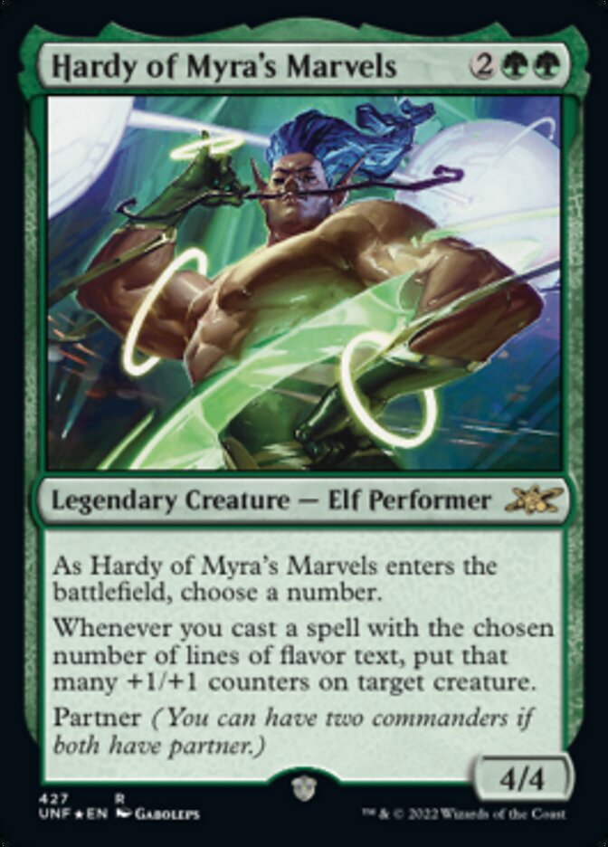 Hardy of Myra's Marvels (Galaxy Foil) [Unfinity] | Exor Games Bridgewater
