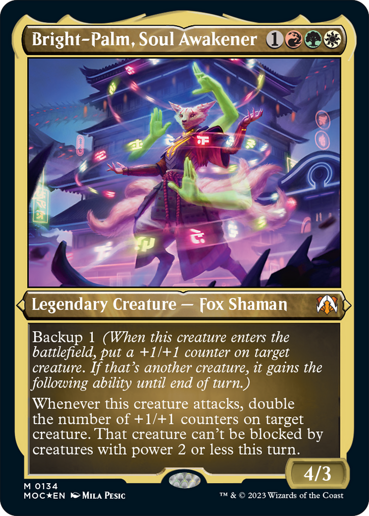 Bright-Palm, Soul Awakener (Display Commander) [March of the Machine Commander] | Exor Games Bridgewater